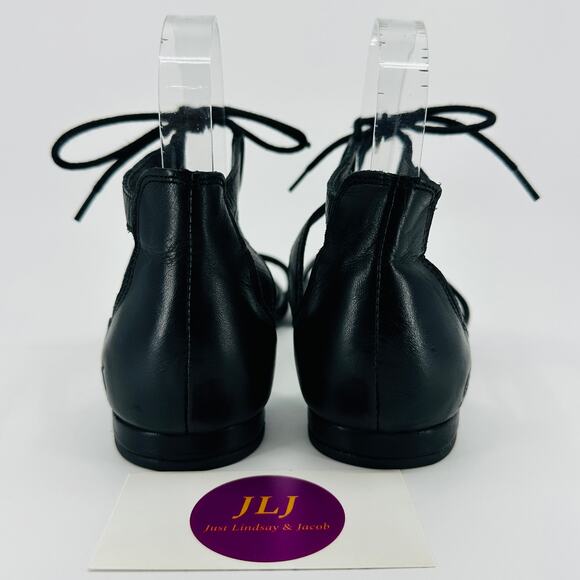 Born Women's Casma Black Leather Ankle Tie Flatform Gladiator Sandals Size 8 - Picture 6 of 11